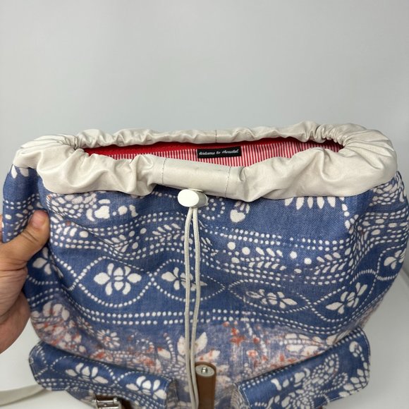 Herschel Supply Company, Backpack, Blue, coral, cream floral print. main image 15